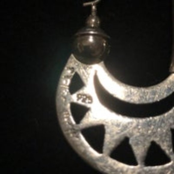 Sterling Silver Statement Earrings - Picture 2 of 4